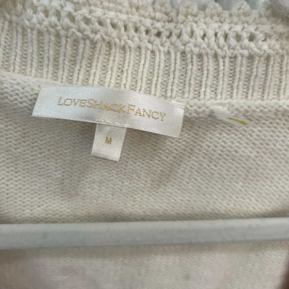LoveShackFancy Cream and Pink Floral Cardigan Set - Picture 4 of 9
